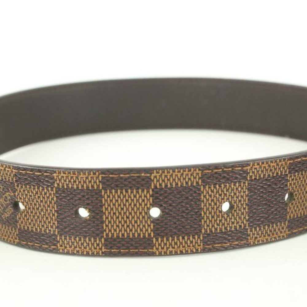 Louis Vuitton 90/36 Damier Ebene Belt 16lv31 - Picture 5 of 12